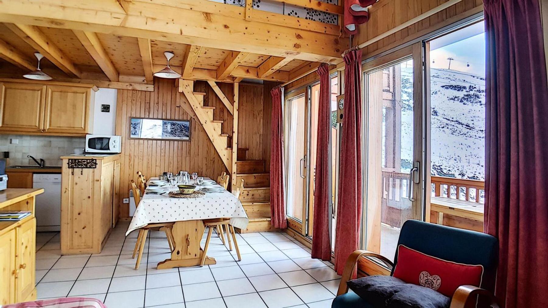 Residence Tetras Lyre - Appartement Duplex - Depart Et Retour Skis Aux Pieds - Balcon Mae-0204 Сен-Мартен-де-Бельвіль Екстер'єр фото